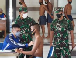 Siswa Dikmaba TNI AL Angkatan XLI/2 Puslatdiksarmil Kodiklatal Laksanakan Urikes