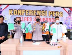 Kapolres Situbondo AKBP Andi Sinjaya Gelar Konferensi Pers Ungkap Kasus Narkoba
