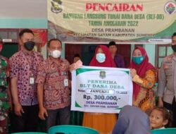 Desa Perambanan Realisasikan Bantuan BLT – DD Tahap 1 Tahun Anggaran 2022.