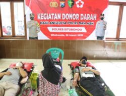 Polres Situbondo Gandeng PMI Gelar Bhakti Sosial Donor Darah