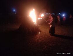 Api Unggun Mewarnai Ramainya Malam Perkemahan PEGASUS SMP I Gayam