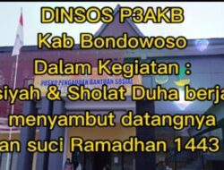 Dinsos Kabupaten Bondowoso laksanakan Sholat Dhuha Berjemaah