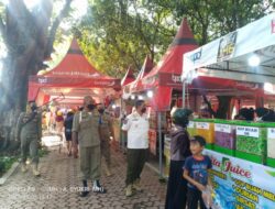 Kasatpol PP Bersama TNI-Polri, Dinas Kesehatan dan BPBD Lakukan Pengecekan di Pasar Takjil Ramadhan