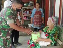 Kegiatan Koramil 0825/08 Srono Dalam Rangka Giat Rantang Kasih.