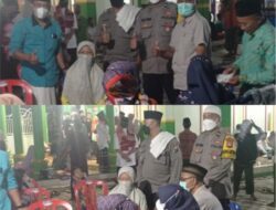 Kapolsek Srono Serta Kepala Desa Kebaman, Menghadiri Safari Ramadhan di Masjid Daruna’im Kebaman