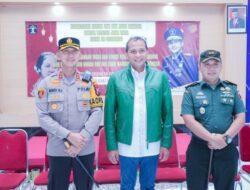 AKBP Andi Sinjaya Bersama Dandim 0823 dan Kepala Rutan Sambut Kunker Wamenkumham RI di Situbondo