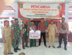 Desa Pancor Kecamatan Gayam, Cairkan BLT DD Anggaran Tahun 2022 Bulan April Sampai Juni.
