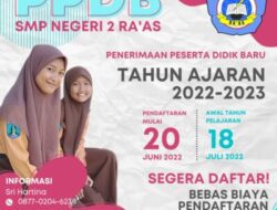 SMPN 2 Raas Siap Laksanakan PPDB 2022-2023.
