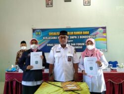 Dinsos P3AKB Kabupaten Bondowoso Adakan Sosialisasi Sekolah Ramah Anak.