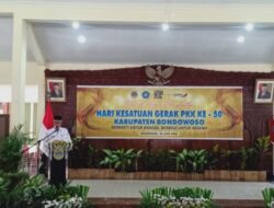 Bupati Bondowoso Hadiri Acara Peringati HKGPKK Ke 50 Tahun.