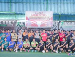 AKBP Andi Sinjaya Buka Turnamen Futsal Dalam Rangka Hari Bhayangkara ke 76