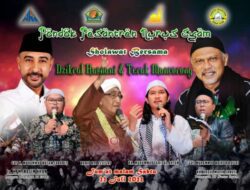 Nasim Khan Dampingi Para Kyai, Bersholawat di Pendopo AZMATKHAN PP Nurus Syam Bondowoso