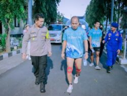 Polres Situbondo Dukung Gerakan Peduli Lingkungan Triathlon “The Rising Tide” Bali-Jakarta