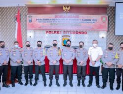 Bidkum Polda Jatim Sosialisasikan Perpol Nomor 7 Tahun 2022 di Polres Situbondo