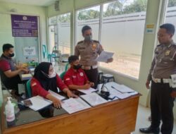 Jajaran Satlantas Polresta Banyuwangi Sidak Kantor Satpas.