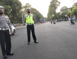 Persiapan Upacara Kemerdekaan HUT RI KE-77 Satlantas Polresta Banyuwangi Menyiapkan 25 Personil Pengamanan