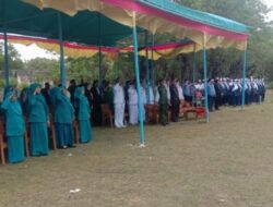 Forkopimcam Kecamatan Gayam Laksanakan Upacara Dirgahayu HUT RI ke 77 tahun 2022