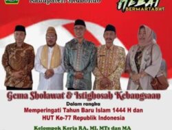 “Gema Sholawat dan Istighosah” Dalam Rangka Tahun Baru Islam 1444 H Serta Hari Kemerdekaan RI ke-77 di Alun-Alun Besuki