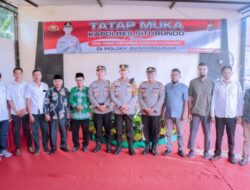 Dalam Kunker Kapolres Situbondo Tatap Muka Dengan Forkopimca, Kades dan Cakades Serta Tokoh Masyarakat Menjadi Cooling System Jelang Pilkades