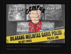 Persoalan Rokok Ilegal, Aliansi Progresif Sumenep Gelar Audiensi Dengan Kapolres