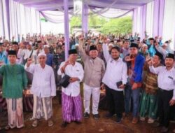 La Nyalla Mattalitti Hadiri Peletakan Batu Pertama Pembangunan Gedung Serbaguna STAI Al-Utsmani di Jambesari Bondowoso