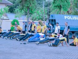 Anggota Polres Situbondo Ikuti Tes Kesamaptaan Jasmani Untuk Ketahui Kondisi Fisik