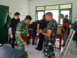 Dalam Rangka Pengamanan Materiil, Kodim 0801/Pacitan Melakukan Pemasangan Sistem UHF RFID.