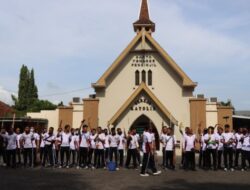 Kapolres Bondowoso Laksanakan Kegiatan Apel Olah Raga Pagi Dilanjutkan Kurve