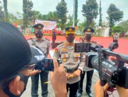 Kapolres Batu Pimpin Upacara Sertijab dan Pisah Sambut Kasat Intelkam Polres Batu