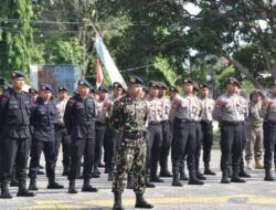 Apel Sinergitas TNI-Polri Dalam Rangka HUT Brimob ke 77 Tahun