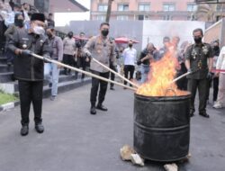 War on Drugs, Polresta Malang Kota Musnahkan BB Narkoba Libatkan Tim Penguji dari BNN