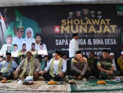 Menteri PDTT bersama Kapolres dan Forkopimda Melakukan Sholawat dan Munajat Sapa Warga dan Bina Desa