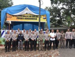 Team Pamatwil Polda Jatim Melakukan Kunjungan ke Pos Pam Terkait Pengamanan Nataru di Bondowoso