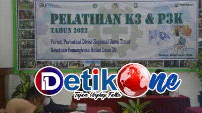 Perhutani Lawu Ds dan Disnaker Gelar Pelatihan K3 dan P3K