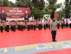 Jelang Malam Tahun Baru, 49 anggota Polres Batu Naik Pangkat
