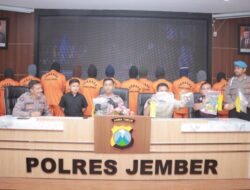 Polres Jember Tetapkan 22 Orang Tersangka Penambang Emas Ilegal