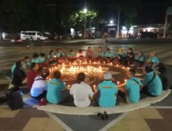 Memperingati Hari Pers Nasional 2023, IWO Situbondo Nyalakan 77 Lilin
