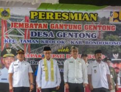 Bupati Resmikan Jembatan Gantung Desa Gentong