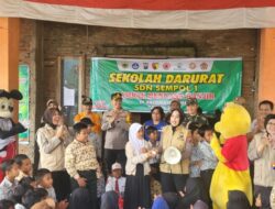 Polres Bondowoso Turunkan Tim Trauma Hilling di Sekolah Darurat Sempol