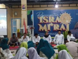 Bhabinkamtibmas Desa Sumberejo Menghadiri Acara Kegiatan Isra Mi’raj 1444 H