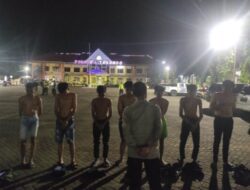 Puluhan Remaja Terjaring Razia Pekat Polres Situbondo Saat Pesta Miras