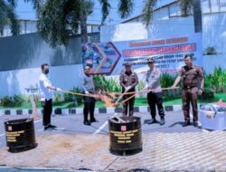 Kapolres Hadiri Pemusnahan Barang Bukti di Kantor Kejaksaan Negeri Situbondo 