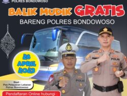 Mudik Balik Gratis Bareng Polres Bondowoso