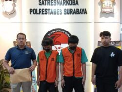 Dua Pelaku Pengedar Narkoba di Apartemen Berhasil di Tangkap Polrestabes Surabaya