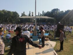 Polsek Besuki Lakukan Pengamanan Senam Sehat Bersama Sahabat Ganjar