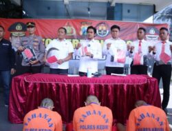 Lima Oknum Pesilat Tersangka Penganiayaan Berhasil di Tangkap Polres Kediri