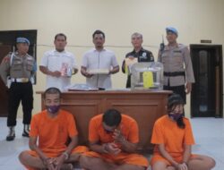 Selundupkan Narkoba Kedalam Lapas, Tiga Pengedar Berhasil Ditangkap Polres Kediri Kota 