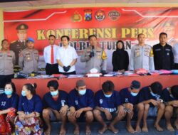Sembilan Unit Motor dan 6 Pelaku Curanmor di 25 TKP Berhasil Ditangkap Polres Tuban