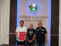Satresnarkoba Polres Mojokerto Berhasil Tangkap Pembawa Narkoba Jenis Sabu