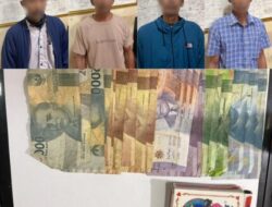Empat Pelaku Judi Samgong Berhasil Diciduk Resmob Polres Situbondo
